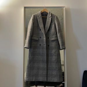 Reformation Plaid Wool Coat